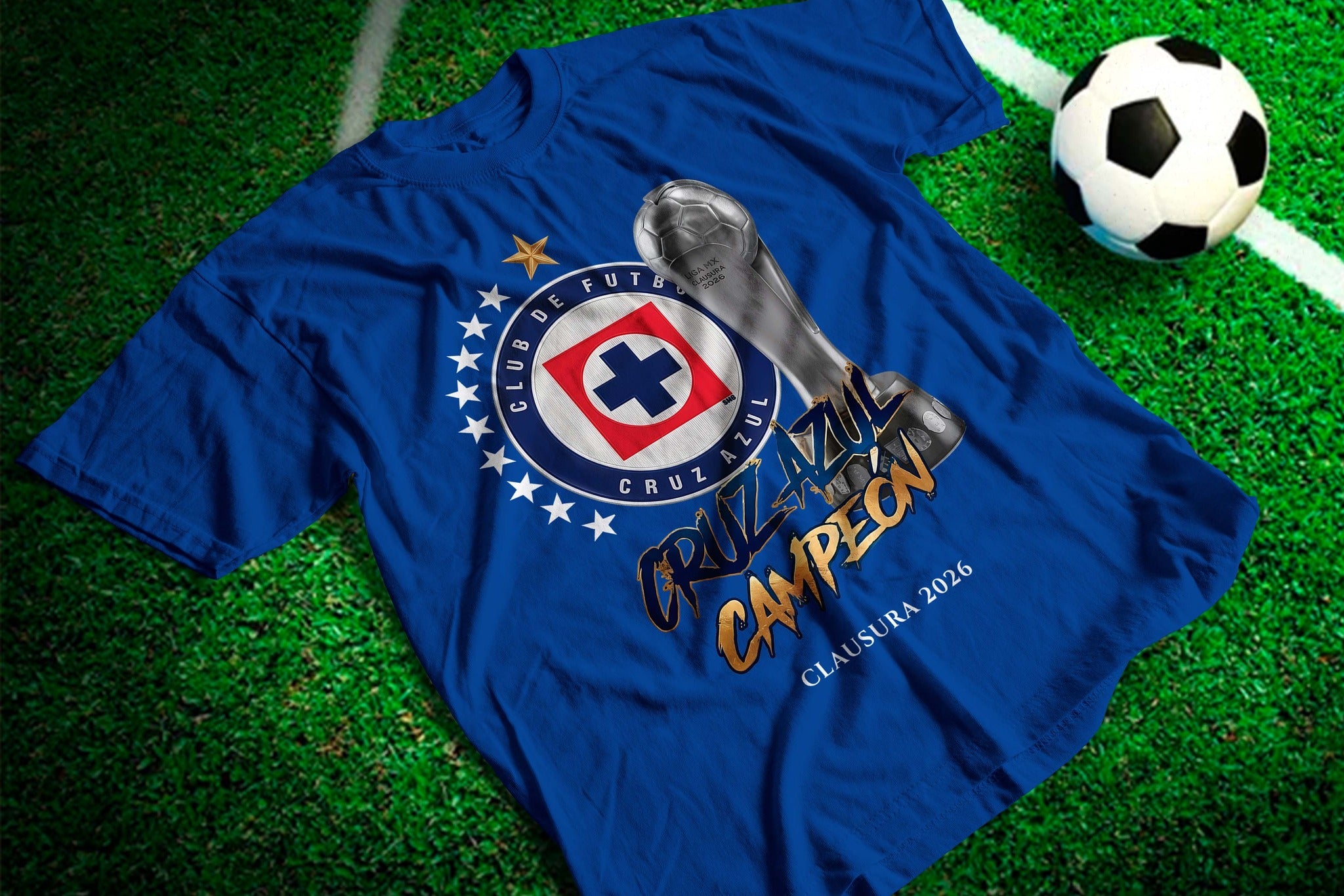 t shirt cruz azul campeon