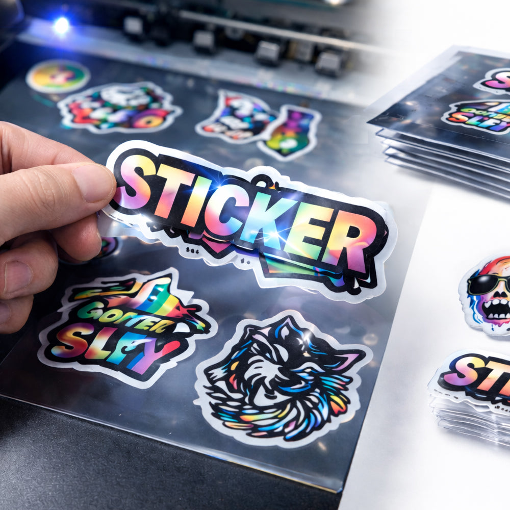 Premium UV 3D DTF Stickers by Size