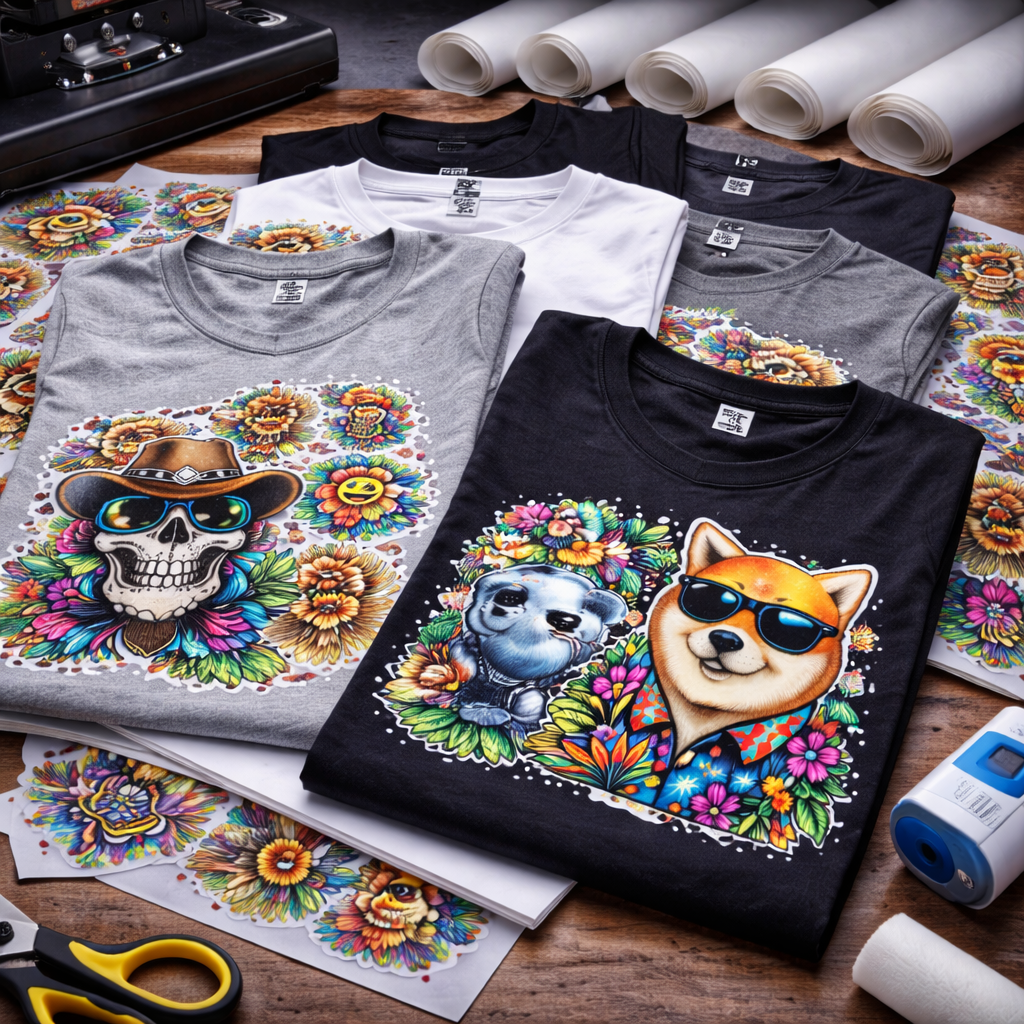 Premium Hot Peel DTF Transfers by Size